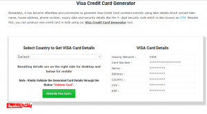 موقع توليد فيزا وهمية طريقة الحصول على بطاقة فيزا وهمية شغالة مجانا فيزا مشحونة, فيزا وهمية