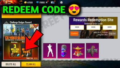 سحب أكواد فري فاير مجانا جواهر و رقصات وسكنات 2026 9 سحب أكواد فري فاير مجانا Free Fire Redeem Codes