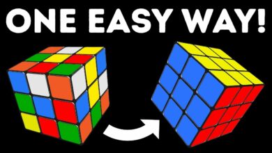 كيف احل مكعب روبيك بسرعة للمبتدئين بالصور والخطوات 13 كيف احل مكعب روبيك How to solve rubik's cube
